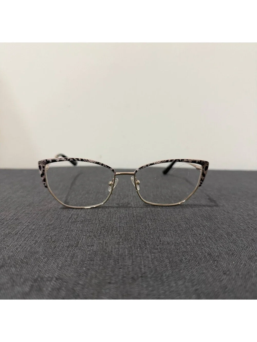 GUESS GU50293 Women’s Eyeglass Frames Rose Gold Animal Print 55-16-140
